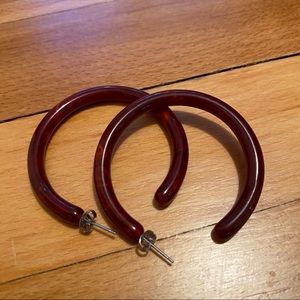 Anthropologie resin hoops